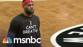 LeBron James Wears ‘I Can’t Breathe’ Shirt  msnbc [upl. by Maddox]