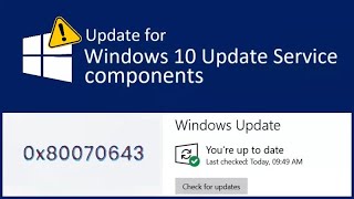 Windows 10 Update KB5001716 Released but also Fails to Install with the Dreaded Error 0x80070643 [upl. by Paulson]