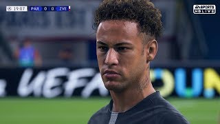 NEYMAR Jr Amazing Free Kick Goal vs Red Star Belgrad  FIFA 19 Remake [upl. by Velick]