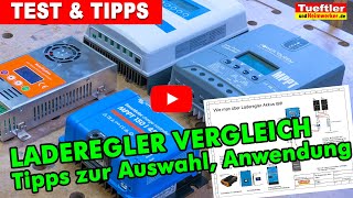 Welchen Laderegler wählen MPPTSolarladeregler Vergleich u kl Laderegler Tutorial Teil1 Tueftler [upl. by Nosredneh105]