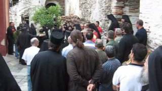 The belt of Virgin Mary in the Vatopedi monastery [upl. by Vins]