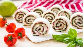 Rotolini di Pancarrè con Bresaola e Rucola  Ricetta Girelle Salate Senza Cottura  55Winston55 [upl. by Il710]