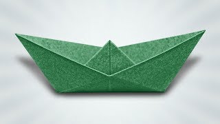 How to Make a Paper Boat Origami Instructions [upl. by Aihtela]