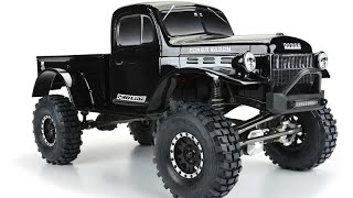 RC rock crawler Proline 1946 Dodge Power Wagon body 110 [upl. by Riebling]