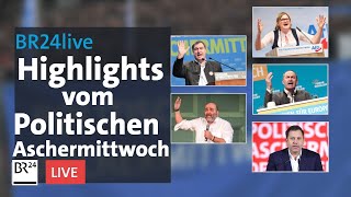 Politischer Aschermittwoch Die Höhepunkte  BR24live [upl. by Kuebbing]