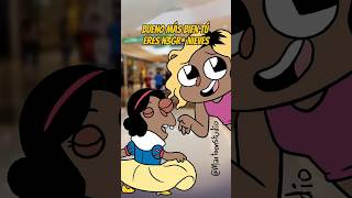 Tu no eres blanca nieves animacion humor memes larosadeguadalupe disfraz disney tia shorts [upl. by Trilbi339]