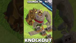 Golem King Custom Animations and Sound Effects Clash of Clans [upl. by Annetta362]