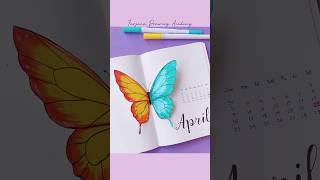 Notebook decoration  bujo cover satisfying painting [upl. by Vander344]