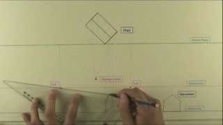 Measured Perspective Drawing  House Shape [upl. by Einnol]