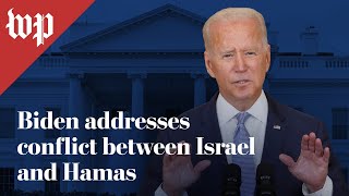 Biden and White House address IsraelHamas conflict 1010  FULL STREAM [upl. by Tasha157]