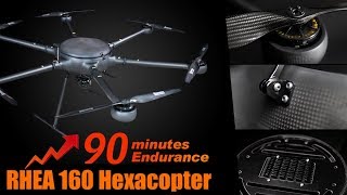 90 Minutes Endurance Hexacopter Rhea 160 [upl. by Ayet19]