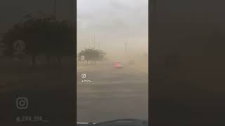 Sandstorm in Jubail Saudi Arabia 🌎 [upl. by Pillihpnhoj]