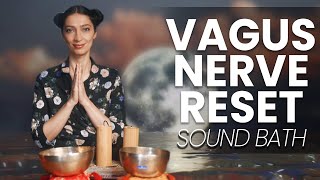 Vagus Nerve Reset to Sleep  Sound Bath Healing Meditation [upl. by Ecyt]