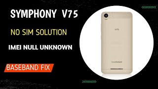 symphony v75 imei nulland baseband unknown solution how to repair symphony v75 insert sim problemadt [upl. by Ninnahc]