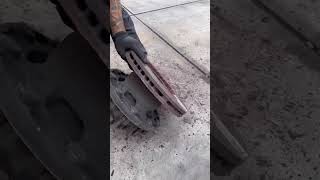 how to remove the brake disc on the rear axle of a volvo brake system brakecheck [upl. by Yesnik602]