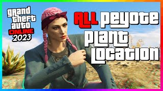 All Peyote Plant Locations GTA 5 Online 2023 Easter [upl. by Nyluqcaj]