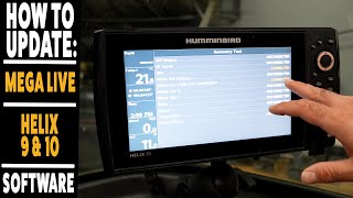 How To Update Software for Humminbird Mega Live and Helix 9 amp 10 MSI G4N [upl. by Zaller]