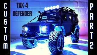 TRAXXAS TRX4 DEFENDER Body Assembly How to Fit Accessories Body Parts Upgrades amp Light Kit Part 2 [upl. by Borlase]