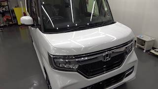 ホンダ NBOXcustom パールホワイト 車磨きとコーティング専門店｜東京のポリッシュファクトリー｜ガラスコーティング施工事例 [upl. by Naman]