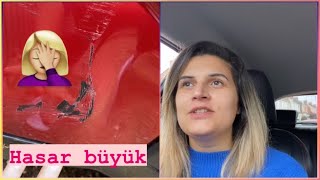 ARABA KAZASI🎥KOŞTURMACALI BİR GÜN Biraz kilo verince sarkık oluştu sigorta [upl. by Verbenia]