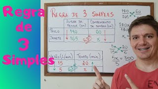 REGRA DE 3 SIMPLES  Exercícios e Exemplos  7º ano ‐ AULA 71 [upl. by Arodnap]