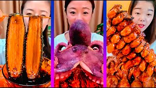 ASMR Weird Seafoods Mukbang  Extreme Spicy Octopus Challenge🐙 Eating Spicy Seafoods Compilation [upl. by Presber]