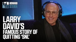 Larry David Tells the Famous Story of Him Quitting quotSNLquot 2015 [upl. by Anikahs971]