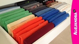 How to Fold TShirts [upl. by Ereveneug]