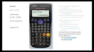 How to Calculate With Complex Numbers Using Casio Scientific Calculators [upl. by Euqinaj]