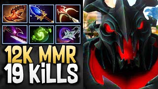 Shadow Fiend Dota 2 735 with 19 Kills and 12K MMR  Dota Gameplay [upl. by Negiam]