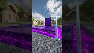 100 Blazes from Realistic Nether Portal  Minecraft RTX minecraft shorts [upl. by Adiazteb807]