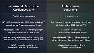 Hypertrophic Cardiomyopathy HCM vs Athletic Heart Syndrome AHS [upl. by Gardy]