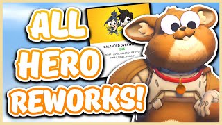 ALL APRIL FOOLS HERO REWORKS IN OVERWATCH 2 [upl. by Annyl]