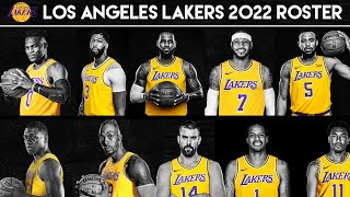 Los Angeles Lakers Official 2022 Full Roster  Starting Lineup amp Bench Lineup [upl. by Eicyak]