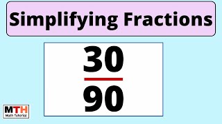 How to simplify the fraction 3090  3090 Simplified [upl. by Nuawaj]