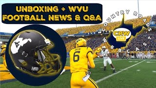 Unboxing the WVU Coal Rush Mini Helmet  QampA  CRW Live 721  WVU Football [upl. by Vivl]