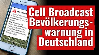 Cell Broadcast Warnung in Deutschland Feuerwehr [upl. by Tacye571]