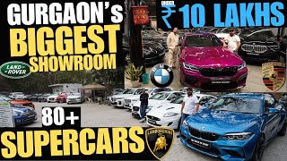 GURGAON Biggest Luxury Cars Showroom With 80 Cars Stock  YDMC [upl. by Novyat]