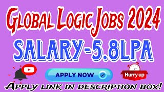 Global Logic Recruitment 2024 Hiring as Technical Support – Tier 1 Salary up to 5 8 LPA [upl. by Hgielanna172]