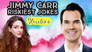 American Reacts  JIMMY CARR  Riskiest Jokes  Vol 1 [upl. by Yvehc]