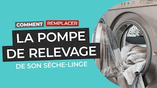 Comment remplacer la pompe de relevage de son sèche linge [upl. by Ellswerth]