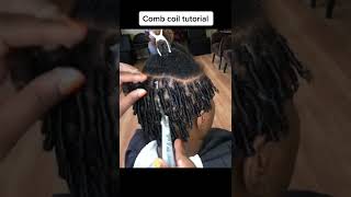 Comb Coil Tutorial amazingnaturalhair dreadlocks loctician dreadteacher combcoils [upl. by Farlie]