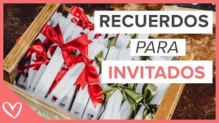 RECUERDOS PARA BODA ORIGINALES Las mejores propuestas para sus invitados [upl. by Tatianas68]