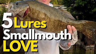 5 Best Smallmouth Bass Lures Based on Their Behavior [upl. by Pyszka]