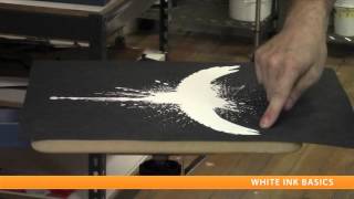 Screen Printing HowTo White Ink Basics [upl. by Lonna20]