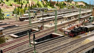 Mega Modelleisenbahn  Zugverkehr im Maßstab 187 Spur H0 auf der größten Modellbahn der Welt MiWuLa [upl. by Fleurette]