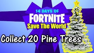 14 Days Of Fortnite Harvest Small Pine Trees and Collect 20 Pristine Trees [upl. by Mairhpe622]