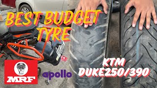 Best Budget Tyre 💵For KTM DUKE 250390🔥🔥  MRF  MRF REVZC1 15060 R17  Maza aa gaya [upl. by Hong]