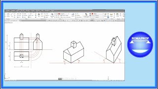 ASSONOMETRIA CAD DI UNA CHIESETTA 368 [upl. by Ekim498]