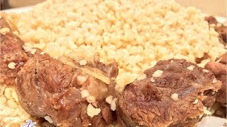 ETLİ BULQUR AŞIBULQURLU AS BULQUR PLOVU BULGUR AŞI  ETLİ BULQUR PİLAVIПЛОВ ИЗ БУЛГУРА С МЯСОМ [upl. by Lavern]